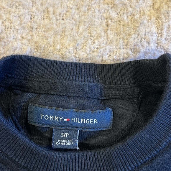 Tommy Hilfiger Navy Cotton Sweater - Picture 2 of 5